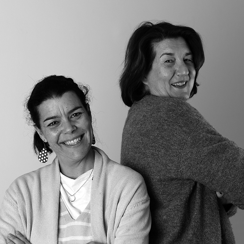 Ángela Blanco y María Cobreros
