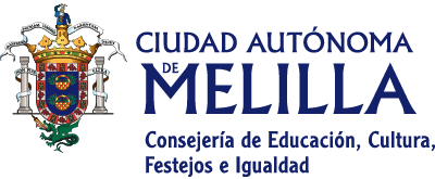 Logotipo de la Consejería de Educación, Cultura, Festejos e Igualdad de la Ciudad Autónoma de Melilla